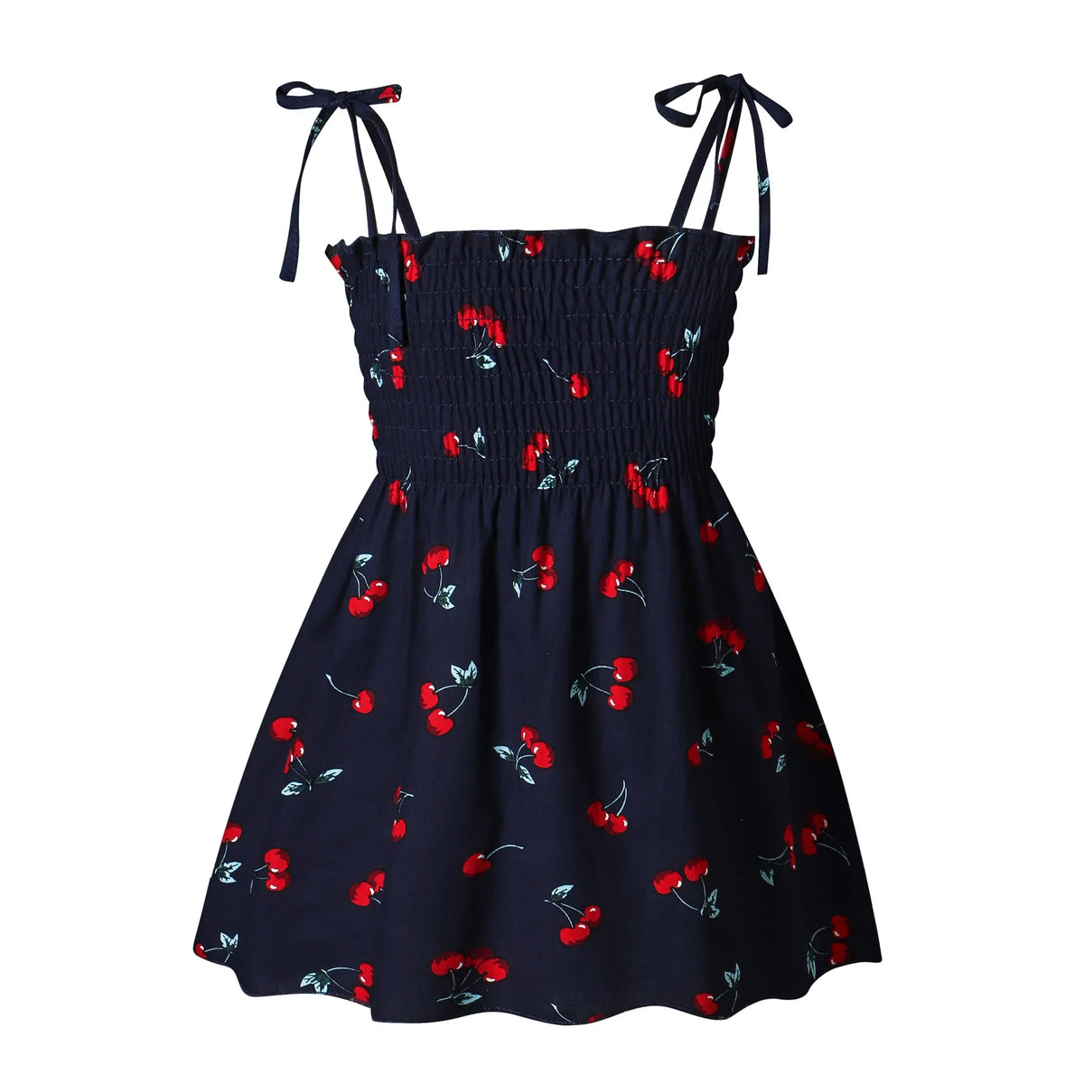 Summer Girls Princess Beach Dress Strapless Floral Print Sle