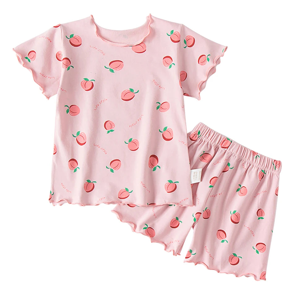 Strawberry Shortie Pyjamas | Girls Summer Sleepwear