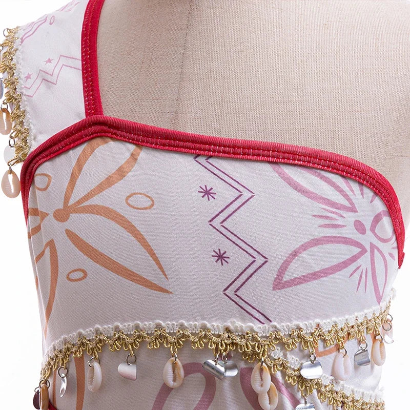 Girls Movie Moana 2 Dress Halloween Party Adventure Costume