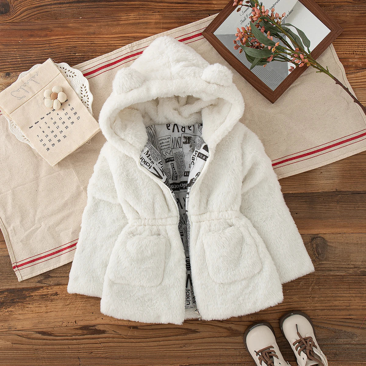 Girls' Cosy Sherpa Fleece Jacket