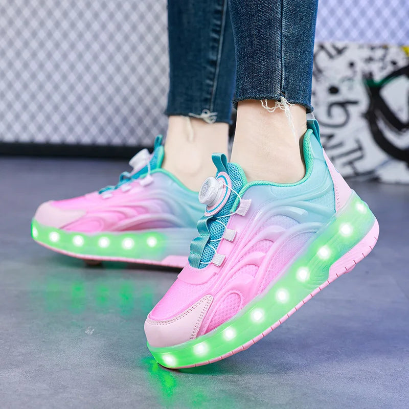 LED Light-Up Roller Skate Shoes
