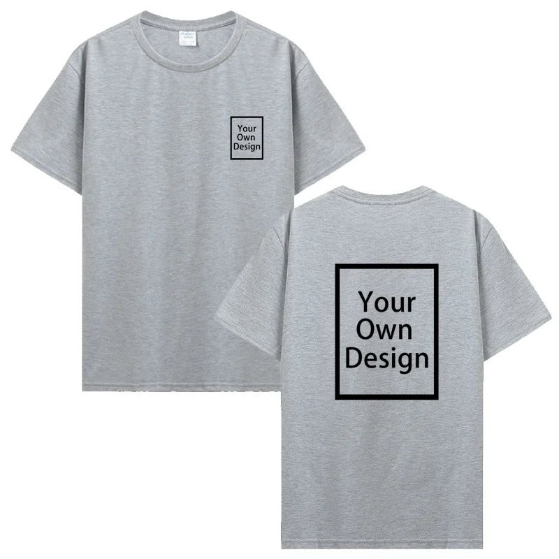 Custom Cotton Customized Print Short Sleeve T Shirt Summer T