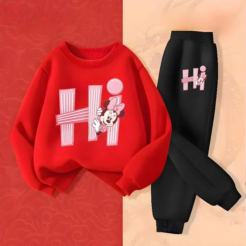 2026 Children's Long Sleeve Pullover Sets Spring Prinyted Gi