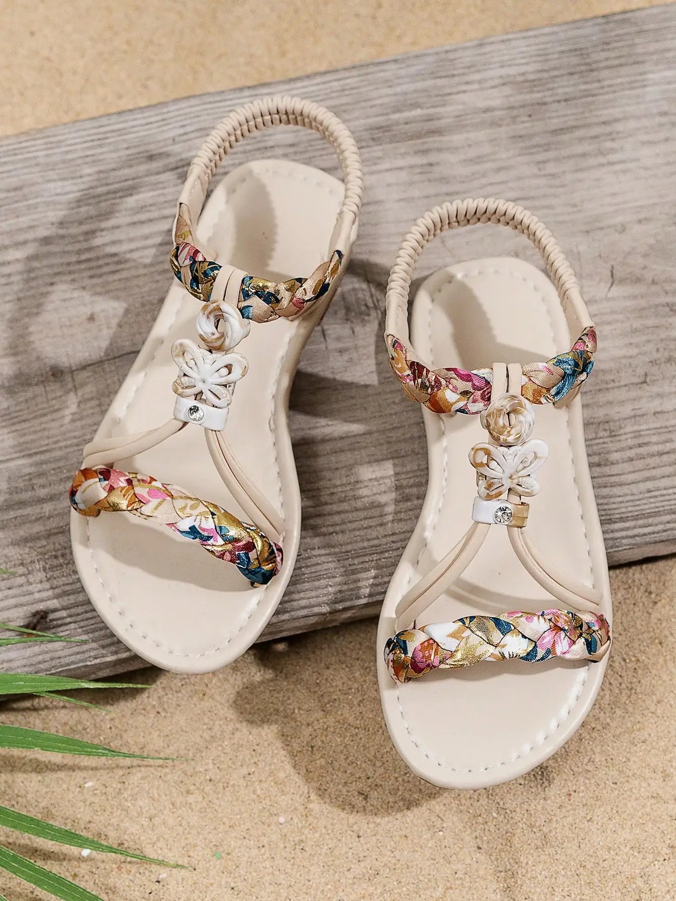 Children's Beach Sandal Retro Shoes Bright Diamond Sandal Co