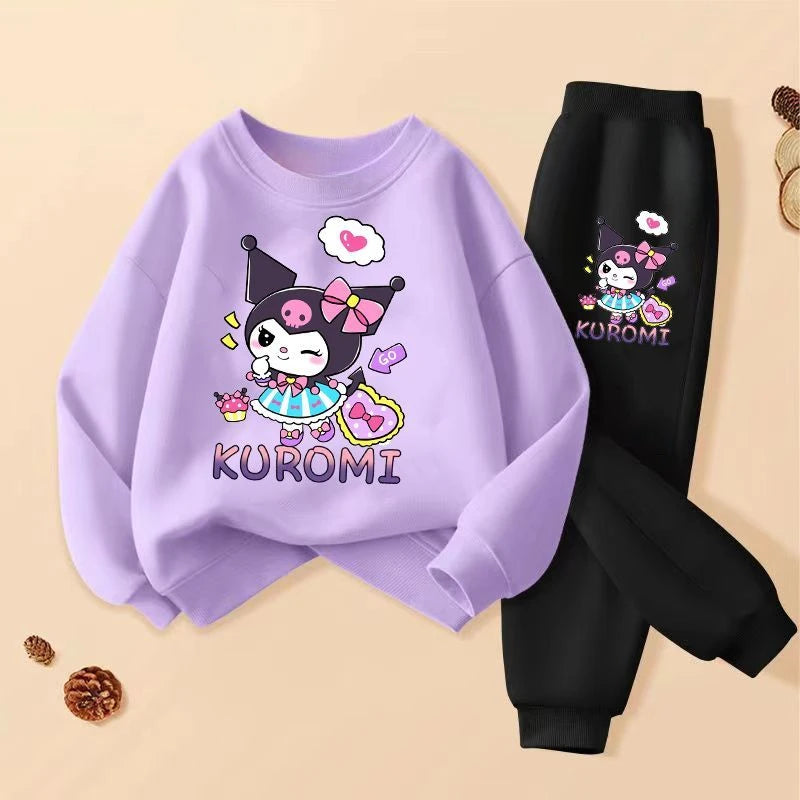 Spring Autumn Children's Clothing Sets Girls Cartoon Print S