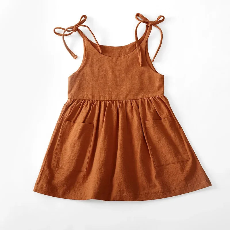 Sleeveless Cotton Sundress for Girls