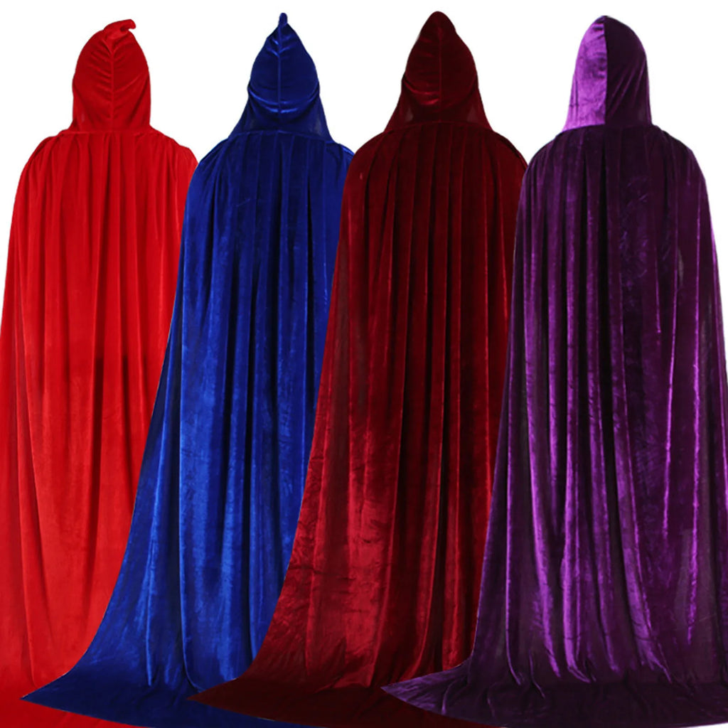Velvet Hooded Cape – Kids' Medieval Costume
