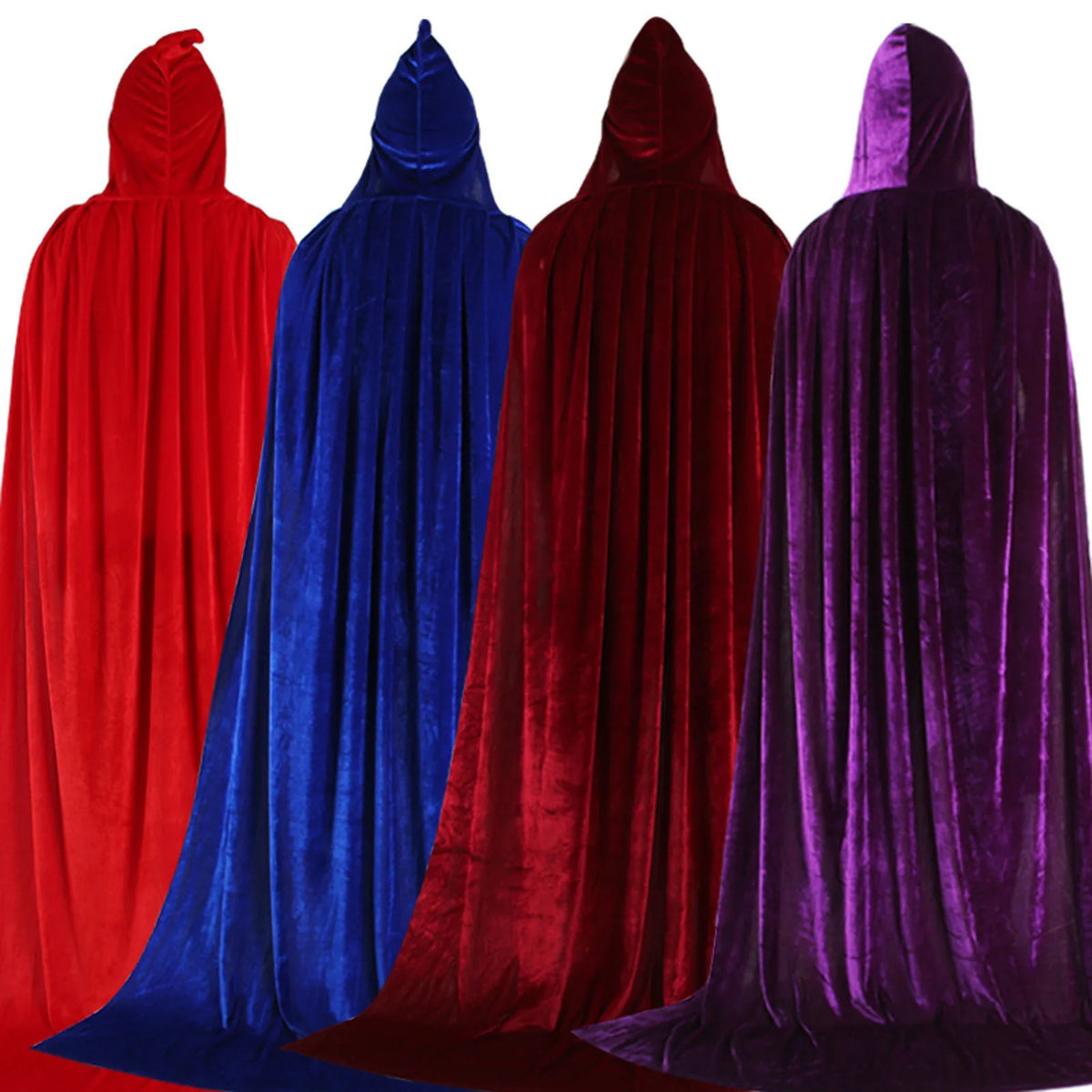 Velvet Hooded Cape – Kids' Medieval Costume