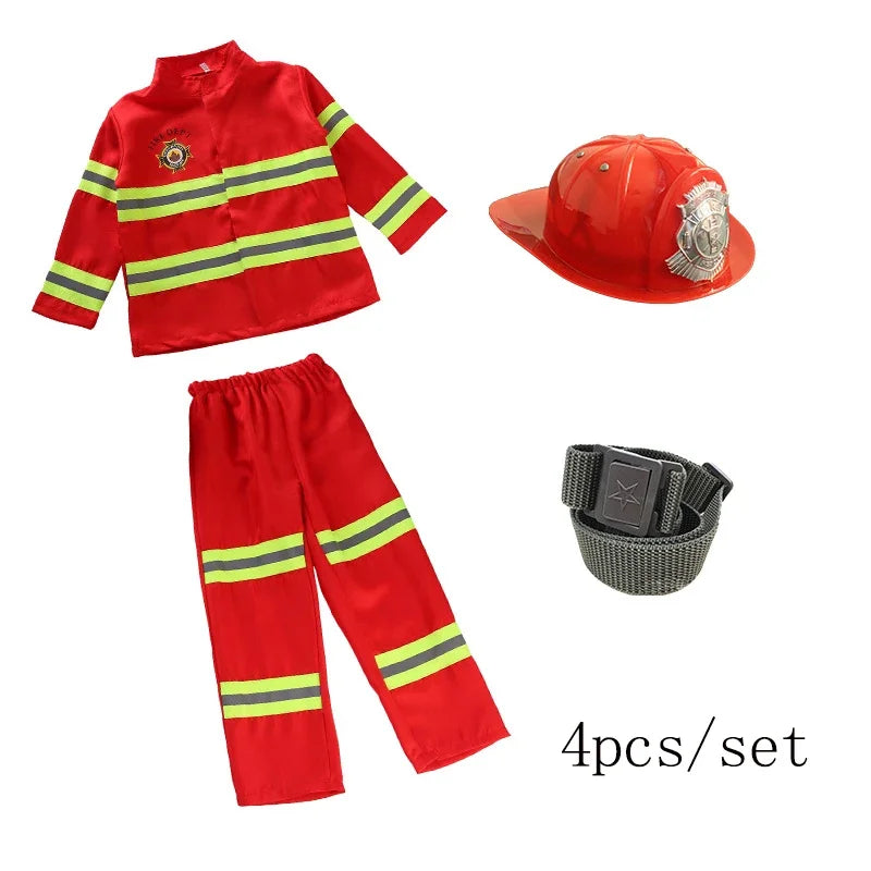 Kids Firefighter Uniform Costume