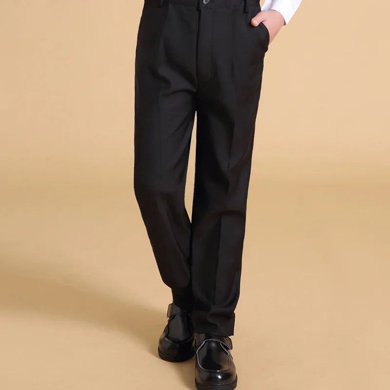 New Fall Teenage Pants School Uniform Cotton Solid Color Sui