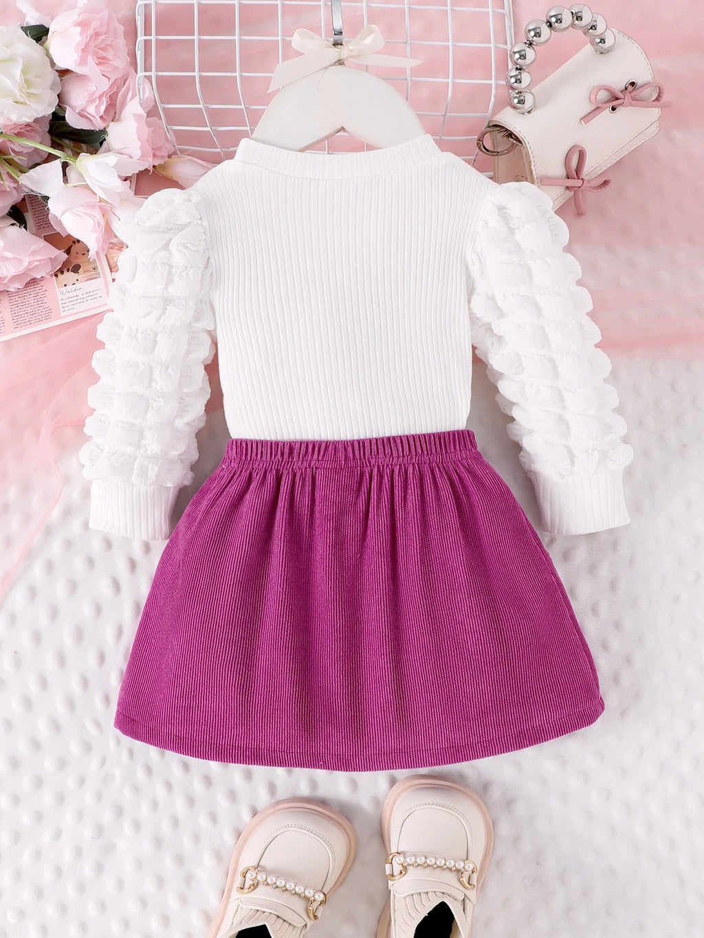 2PCS  Autumn New Style For Girls 1-3 Years Old, Comfortable