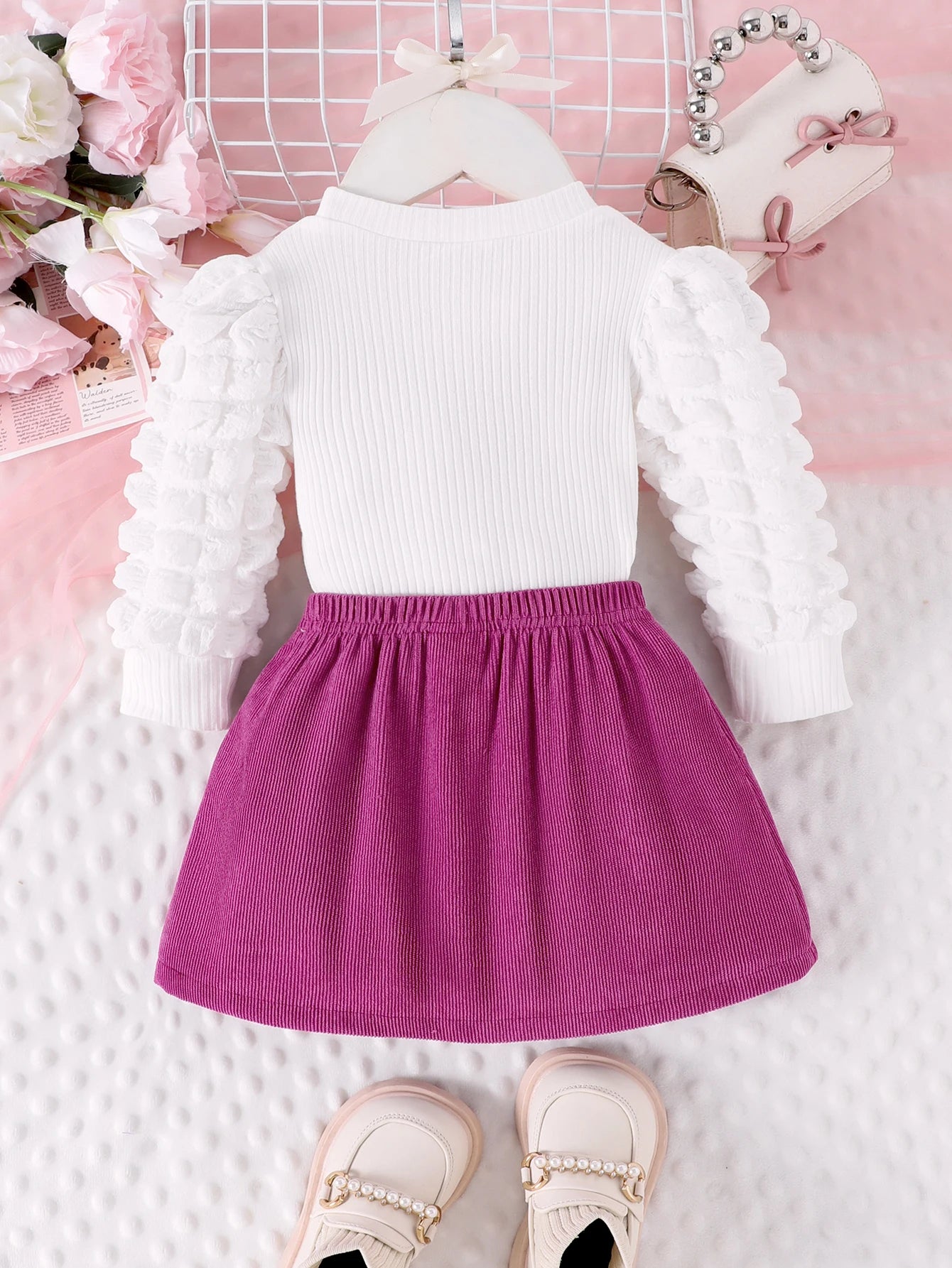 2PCS  Autumn New Style For Girls 1-3 Years Old, Comfortable