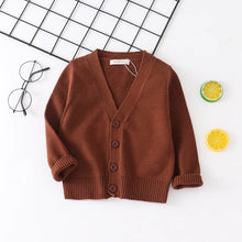 Load image into Gallery viewer, Baby Kids Cardigan Spring New Casual Long Sleeve V-neck Knit