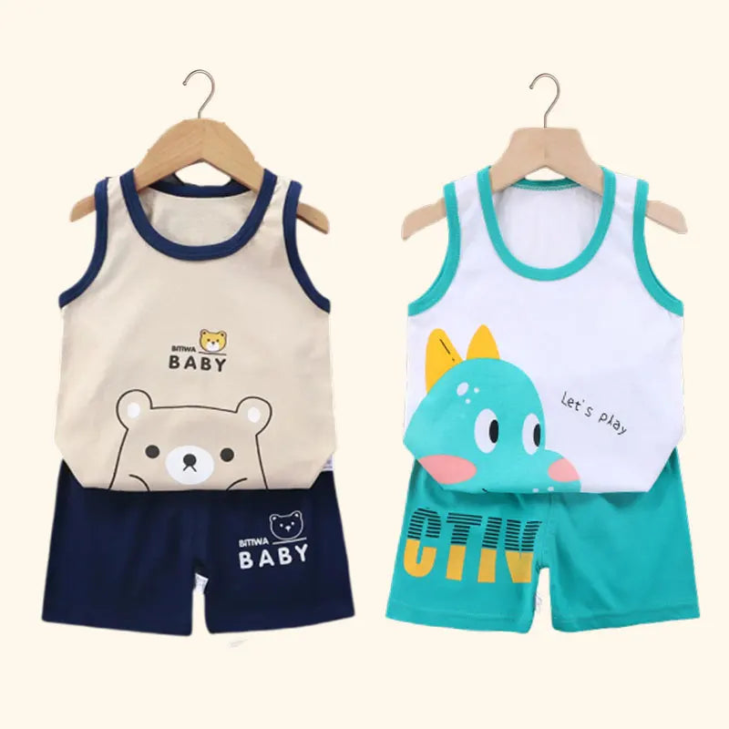 Boys Summer Vest & Shorts Set
