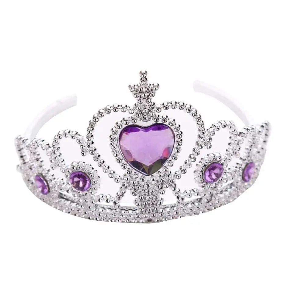 Princess Tiara Crown Set – 5 Sparkly Headpieces