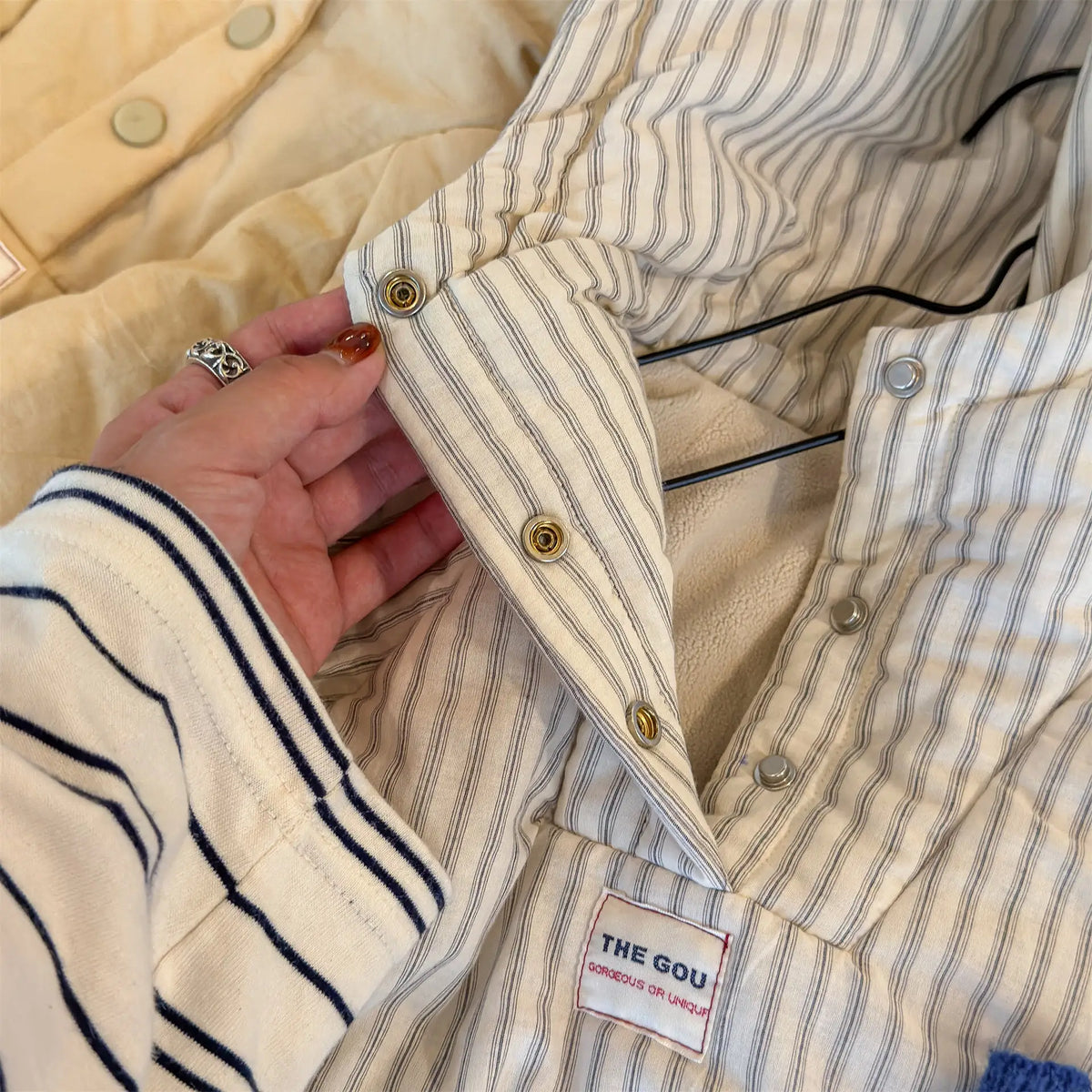 Striped Padded Winter Coat for Toddlers