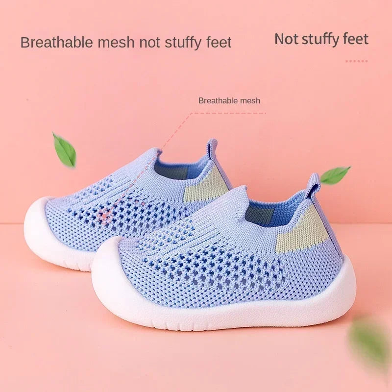 Breathable Knit Mesh Walking Shoes for Kids Spring Summer So