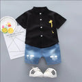 Summer Sale Toddler Kids Baby Boys Shirt Cartoon Tops Denim