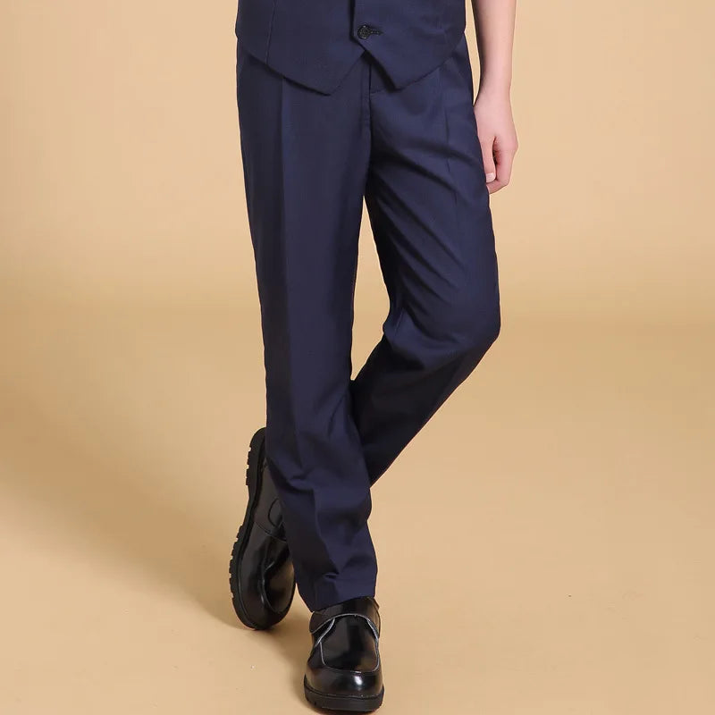 New Fall Teenage Pants School Uniform Cotton Solid Color Sui