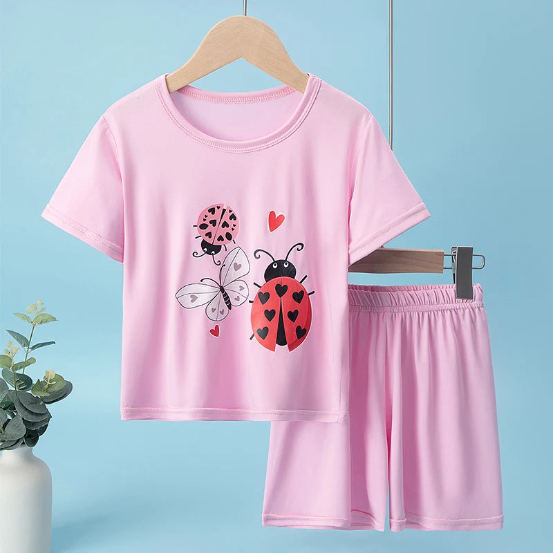 Kids' Printed Pyjama Set | Cute Animal Designs