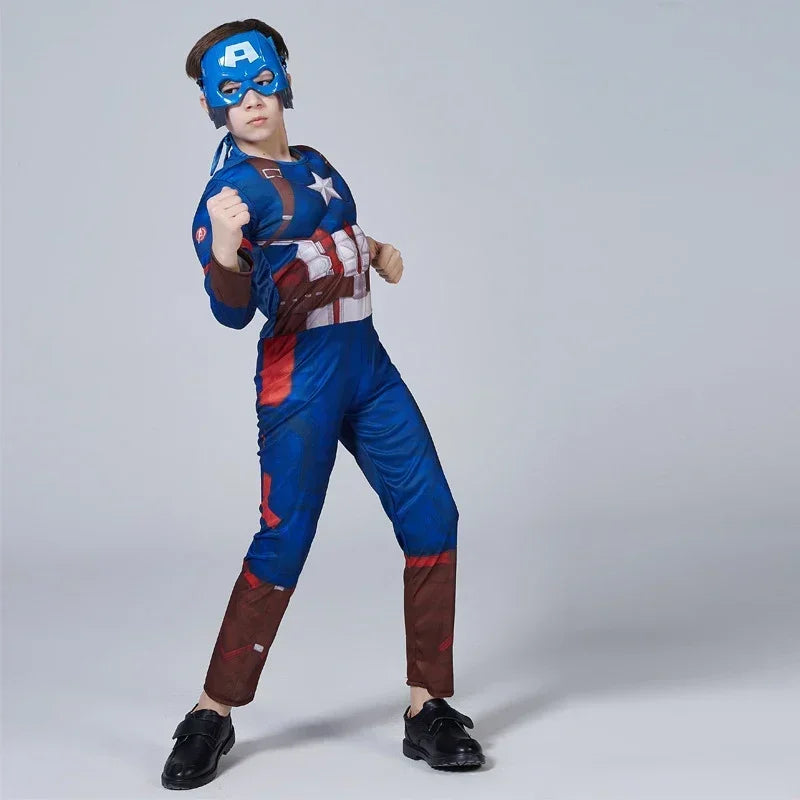 Captain America Muscle Costume Superhero Captain America Mus