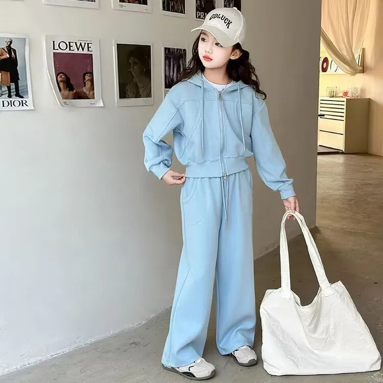 2026 Autumn Winter Girls Clothes Set Children Suit Teenager