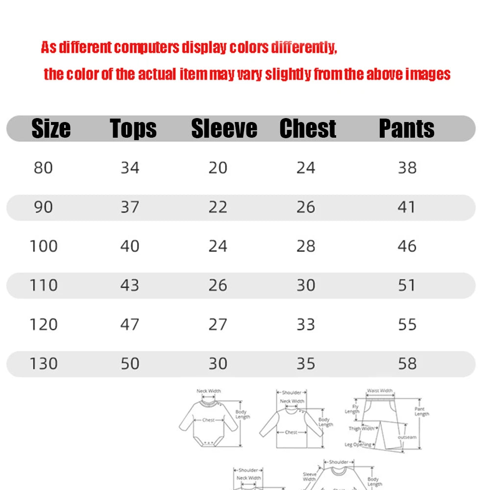 Baby Pajamas Sets Cotton Child Pajamas Toddler Long Sleeve B