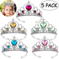 Princess Tiara Crown Set – 5 Sparkly Headpieces