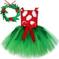 Red Green Hawaiian Girl Dress for Kids Tropical Aloha Style
