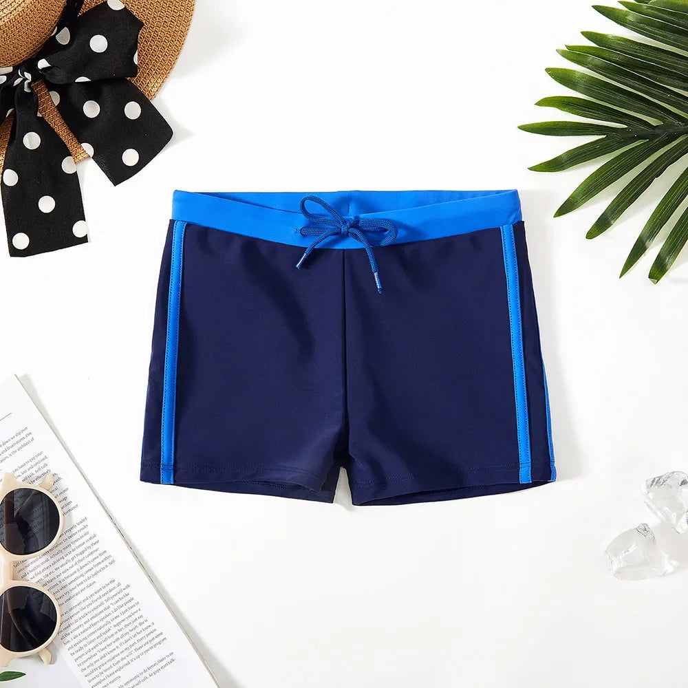 Boys Trunks 4-12 Years Swimming Trunks For Boys Blue Childre