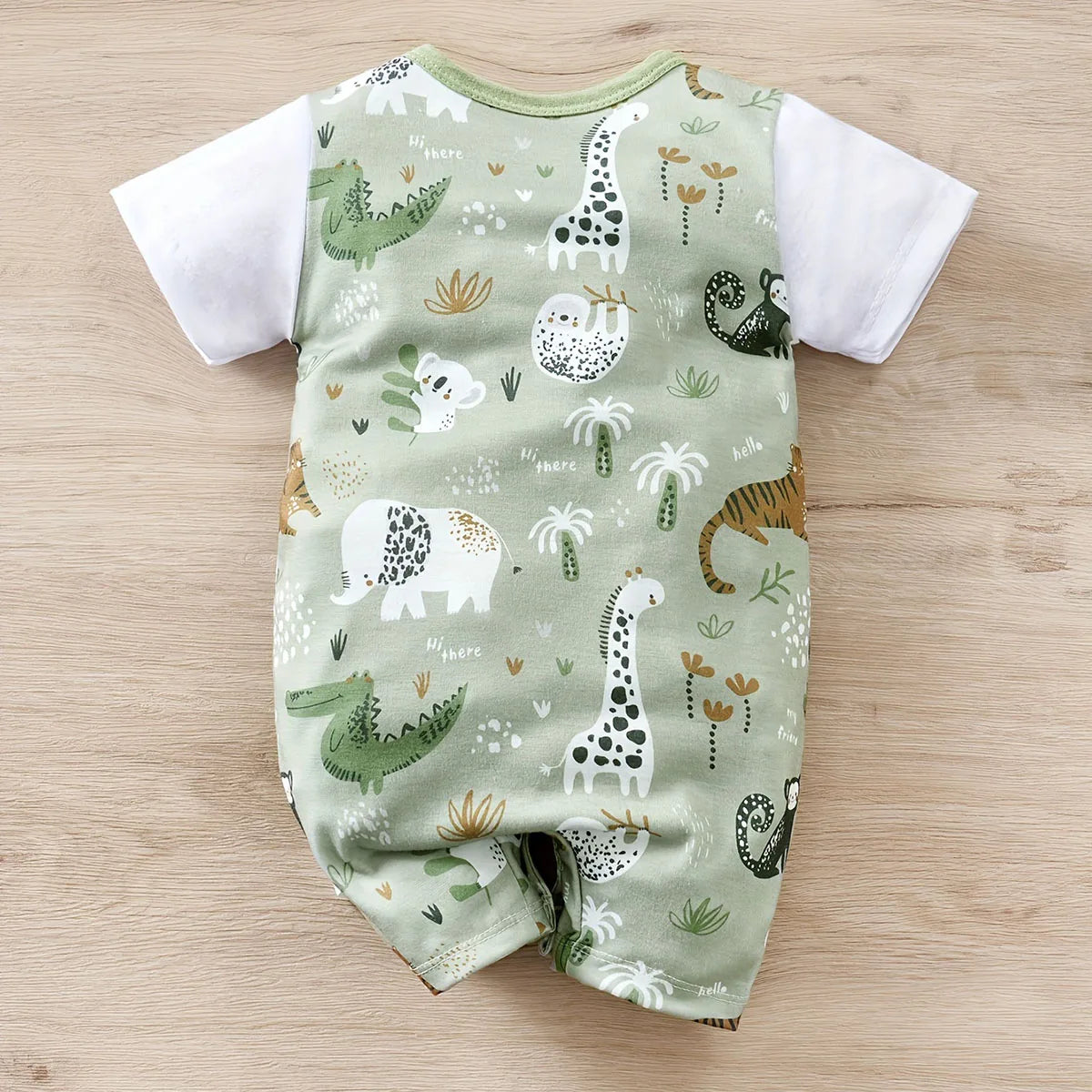 Zoo Animal Print Romper | Newborn to 18 Months