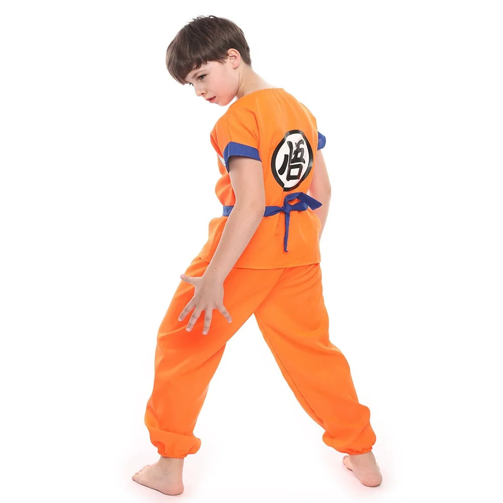 Goku Saiyan Warrior Costume with Wig