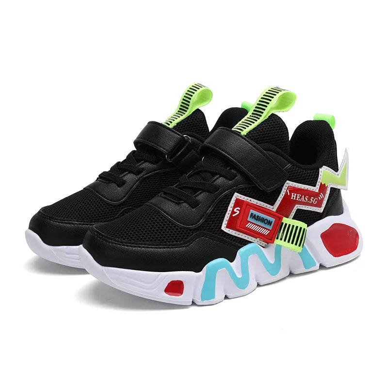 Cartoon Kids Shoes for Boys Mesh Sneakers Children Casual Sp