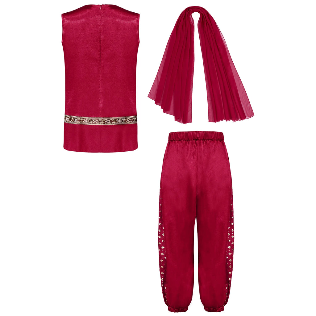 Girls Purple Indian Kurta Set with Dupatta