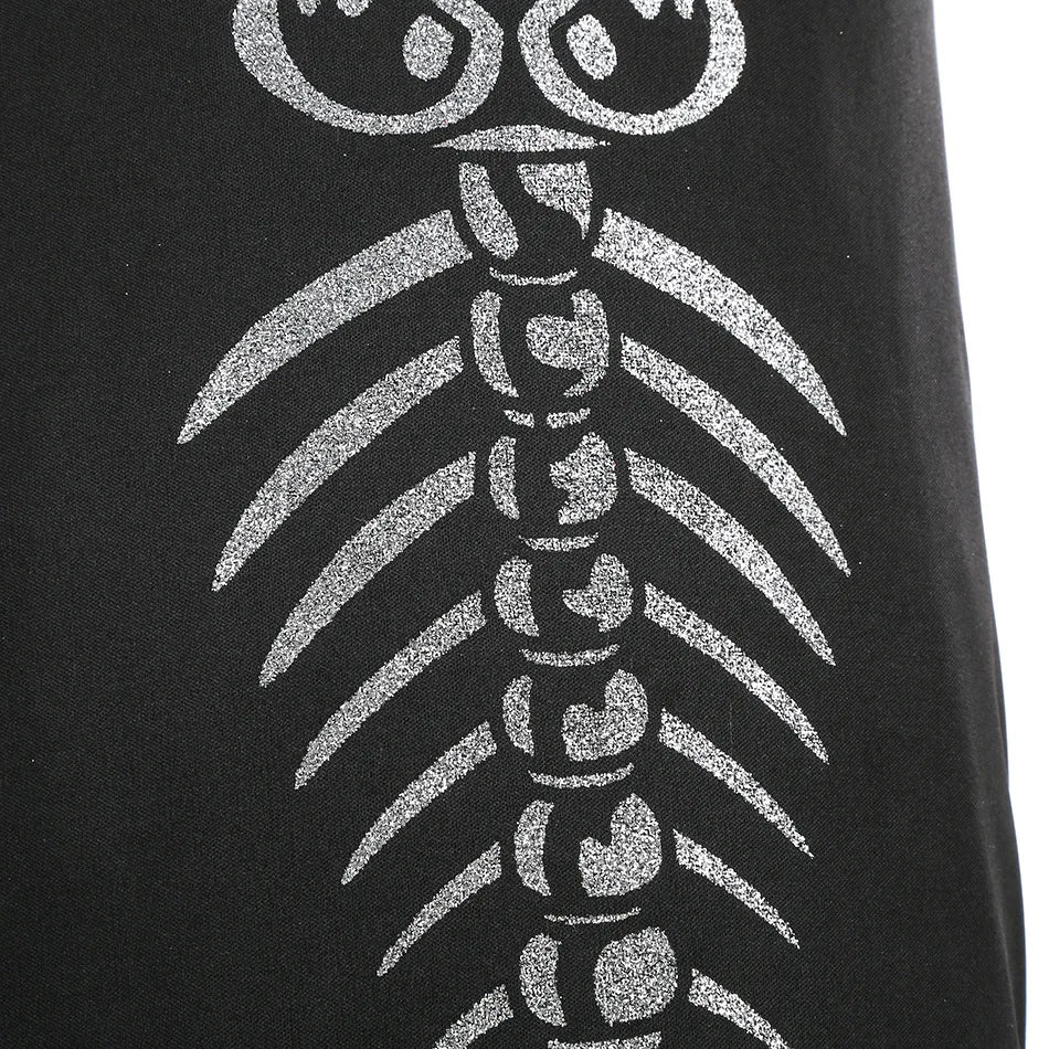 Gothic Mermaid Skeleton Dress – Ages 2–10