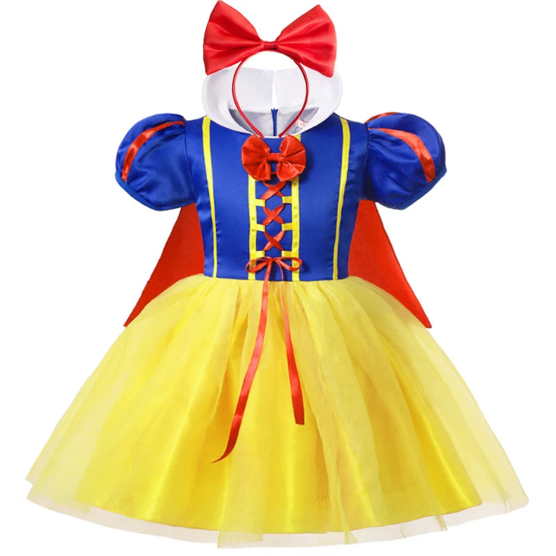 Snow White Princess Dress Up Kids Girls Halloween Costume Wi