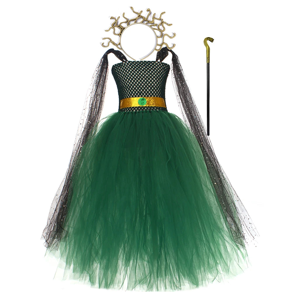 Girls Medusa Costume with Headpiece
