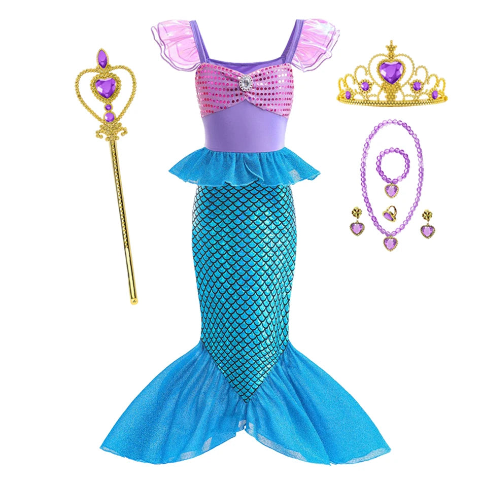 Princess Dress-Up Costume for Girls, Ages 2–10