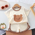 Summer cotton cartoon casual childrens set Baby Clothes girl