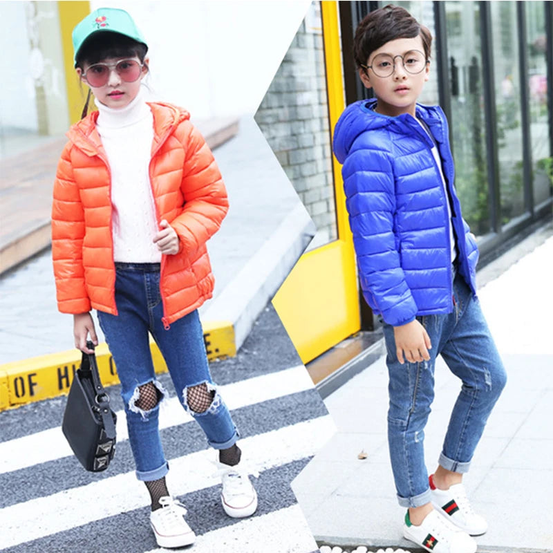 2-12 Years Autumn Winter Kids Cotton Jackets For Girls Child