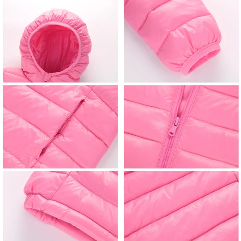 2-12 Years Autumn Winter Kids Cotton Jackets For Girls Child