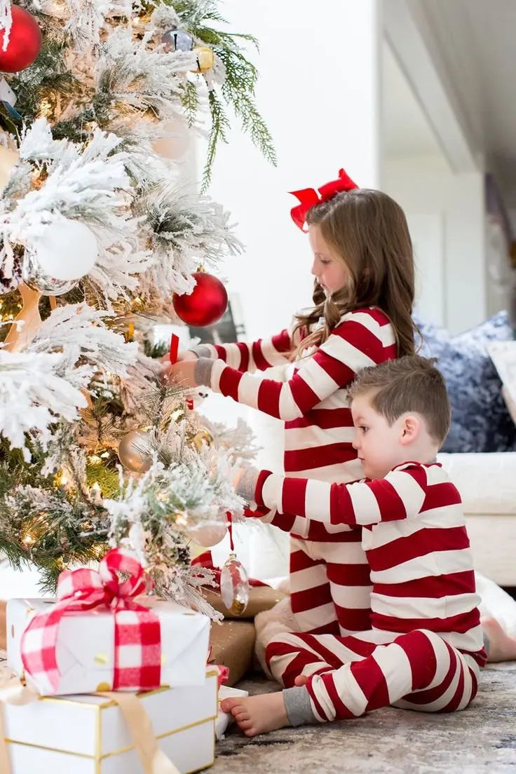 Striped Christmas Family Pyjama Set