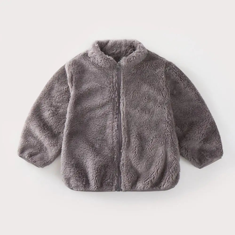 Cosy Plush Kids Coat – Autumn & Winter Warmth