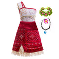 Girls Movie Moana 2 Dress Halloween Party Adventure Costume