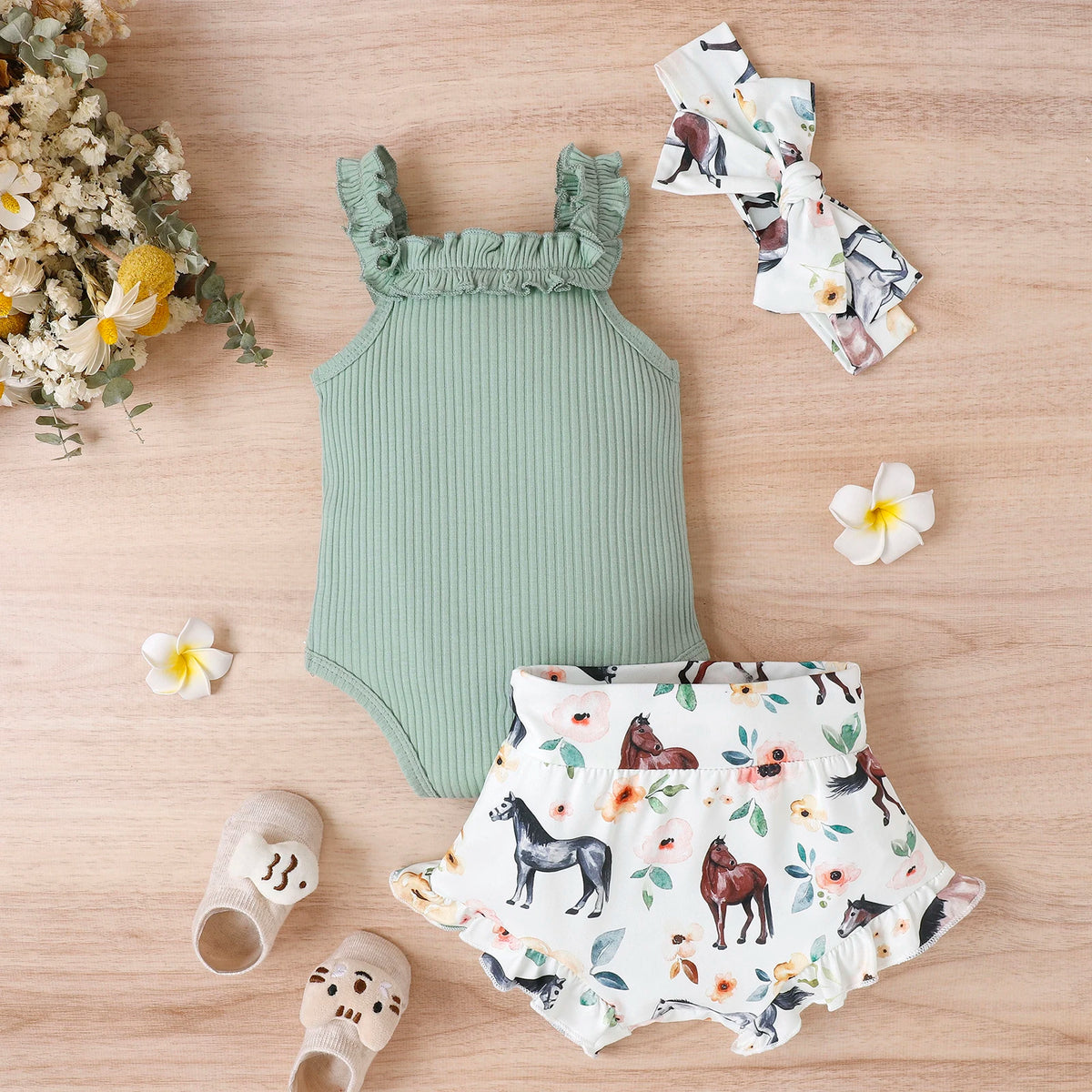 Citgeett Summer Infant Baby Girl Pants Suit Casual Party Off