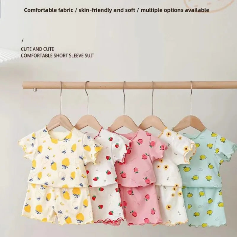 Strawberry Shortie Pyjamas | Girls Summer Sleepwear