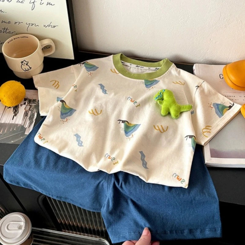 Cartoon T-Shirt & Shorts Set | Baby & Toddler