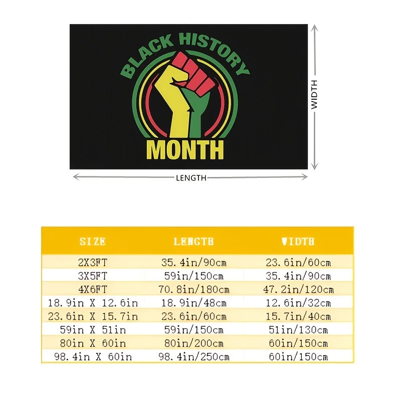 Black History Month Pride Flag Wall Hanging