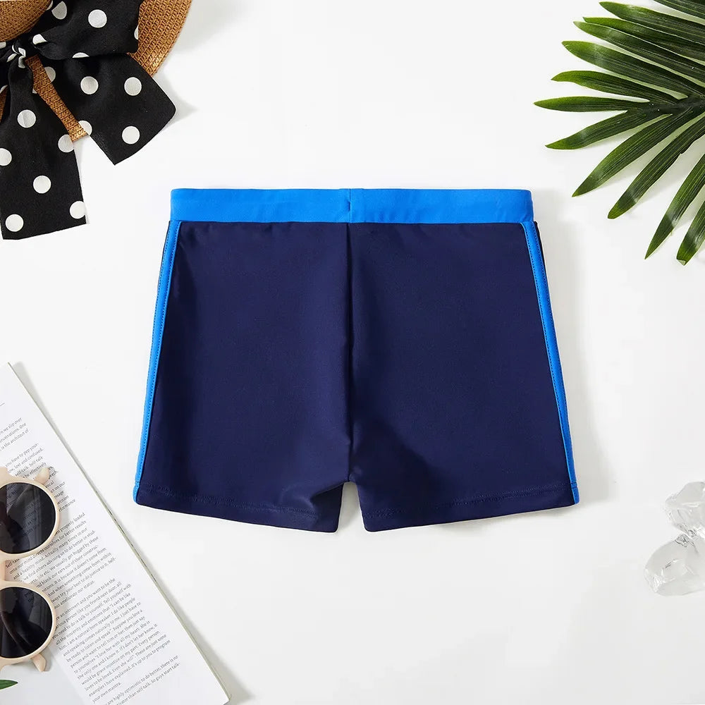 Boys Trunks 4-12 Years Swimming Trunks For Boys Blue Childre