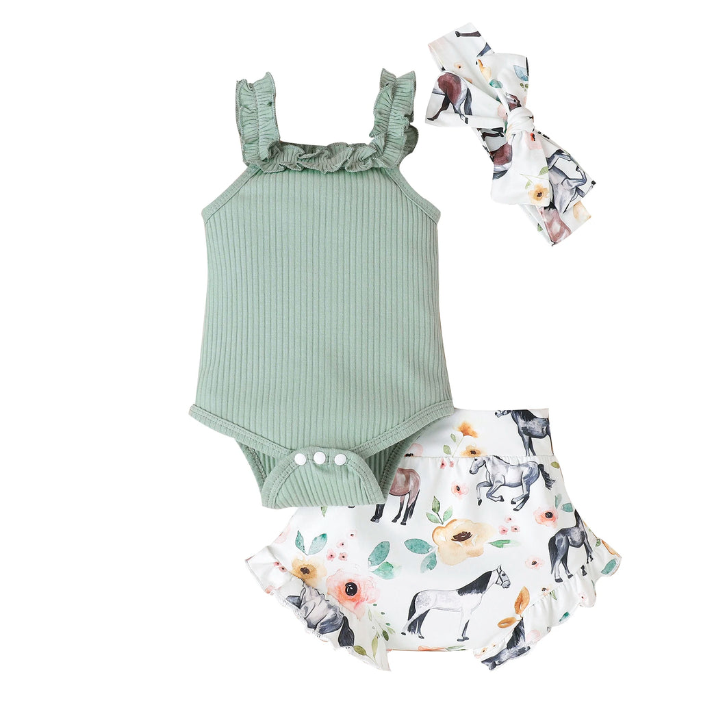 Citgeett Summer Infant Baby Girl Pants Suit Casual Party Off